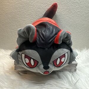 $29 🌙 Aphmau Aaron Wolf Cat 12" Mystery MeeMeow Plush Red Black Large